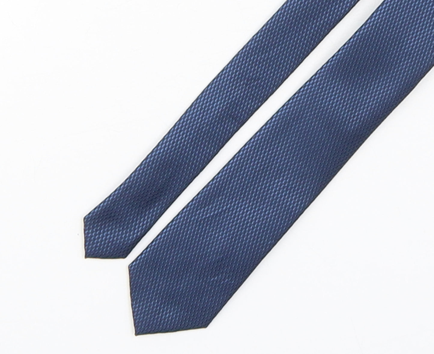 NEXT Mens Blue Grenadine Polyester Pointed Tie One Size