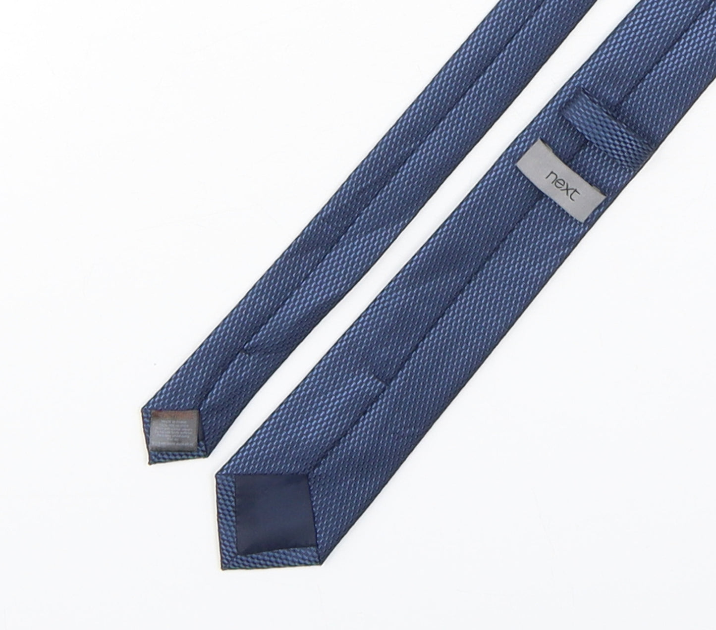NEXT Mens Blue Grenadine Polyester Pointed Tie One Size