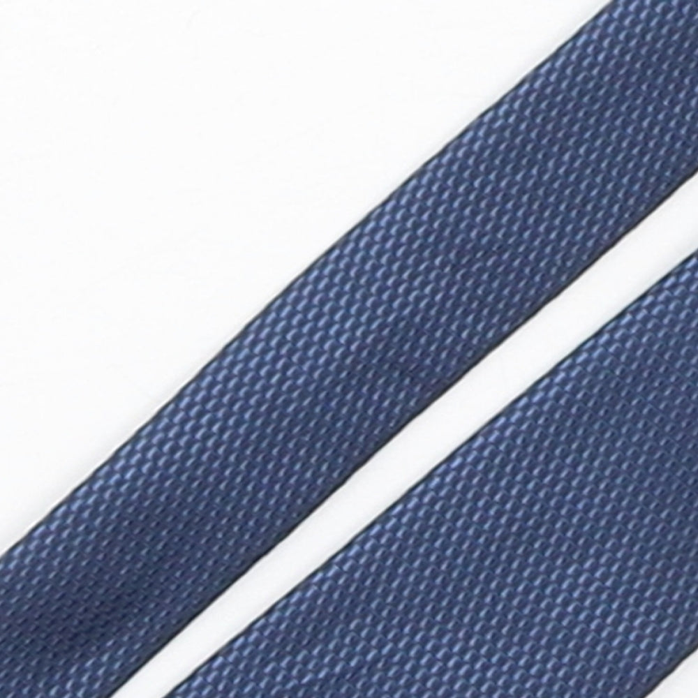 NEXT Mens Blue Grenadine Polyester Pointed Tie One Size