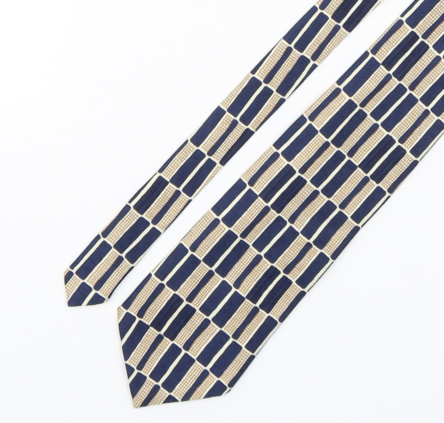 NEXT Mens Multicoloured Geometric Silk Pointed Tie One Size