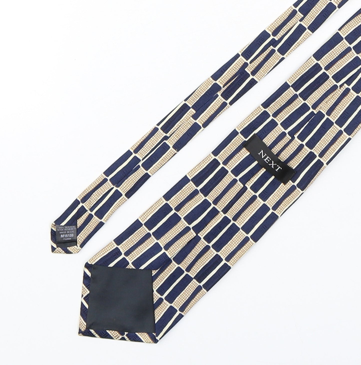 NEXT Mens Multicoloured Geometric Silk Pointed Tie One Size