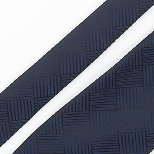 Matthew Alun  Mens Blue Plaids & Checks Polyester Pointed Tie One Size - Everton FC