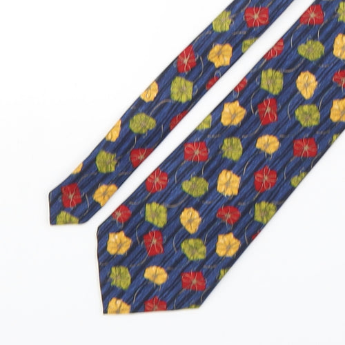 Marks and Spencer Mens Multicoloured Floral Silk Pointed Tie One Size