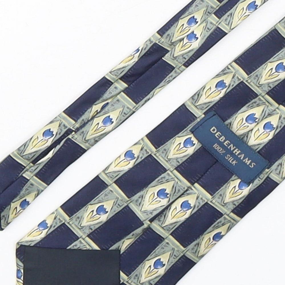 Debenhams Mens Multicoloured Floral Silk Pointed Tie One Size