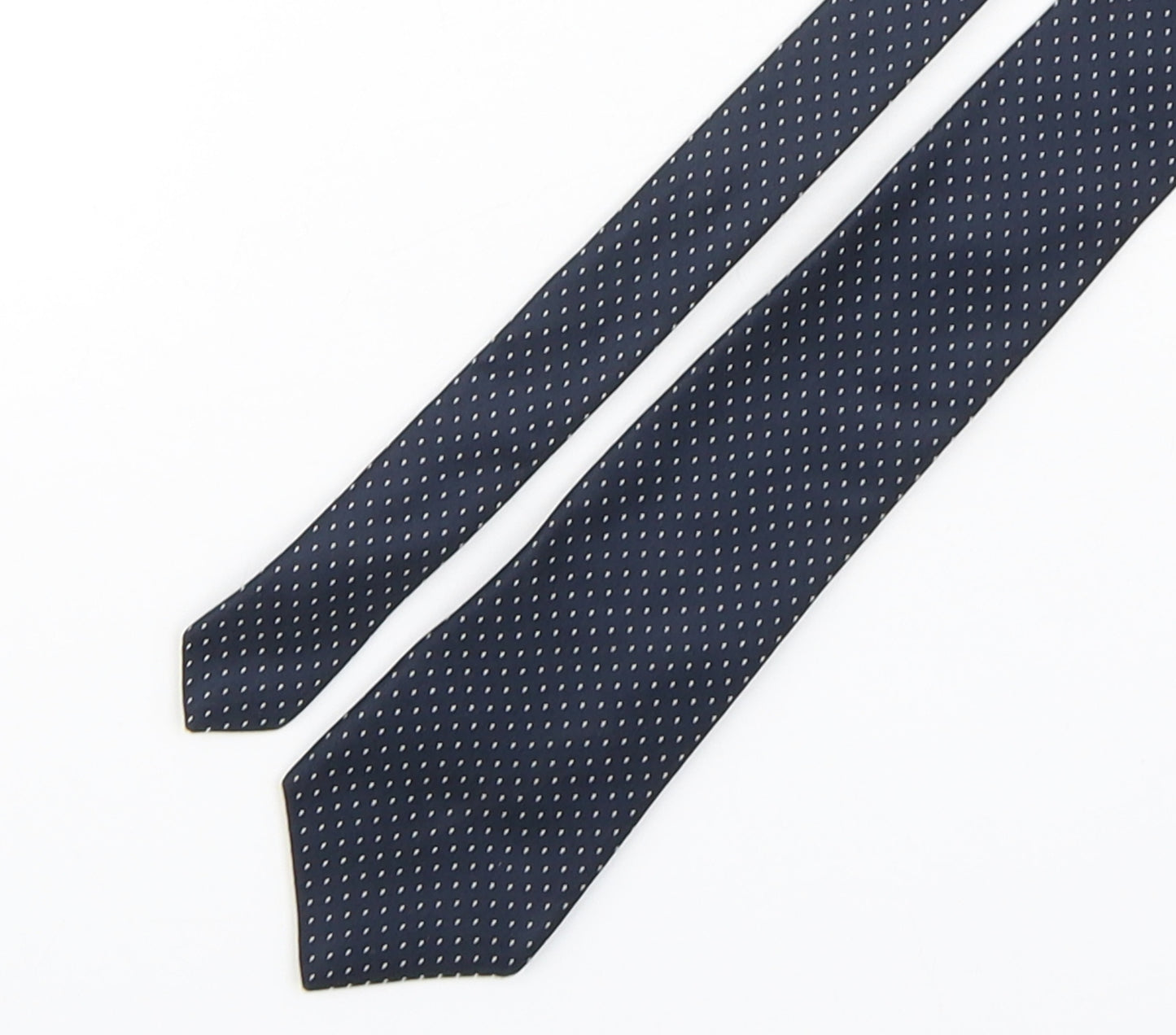 Autograph Mens Blue Polka Dot Silk Pointed Tie One Size - England Football