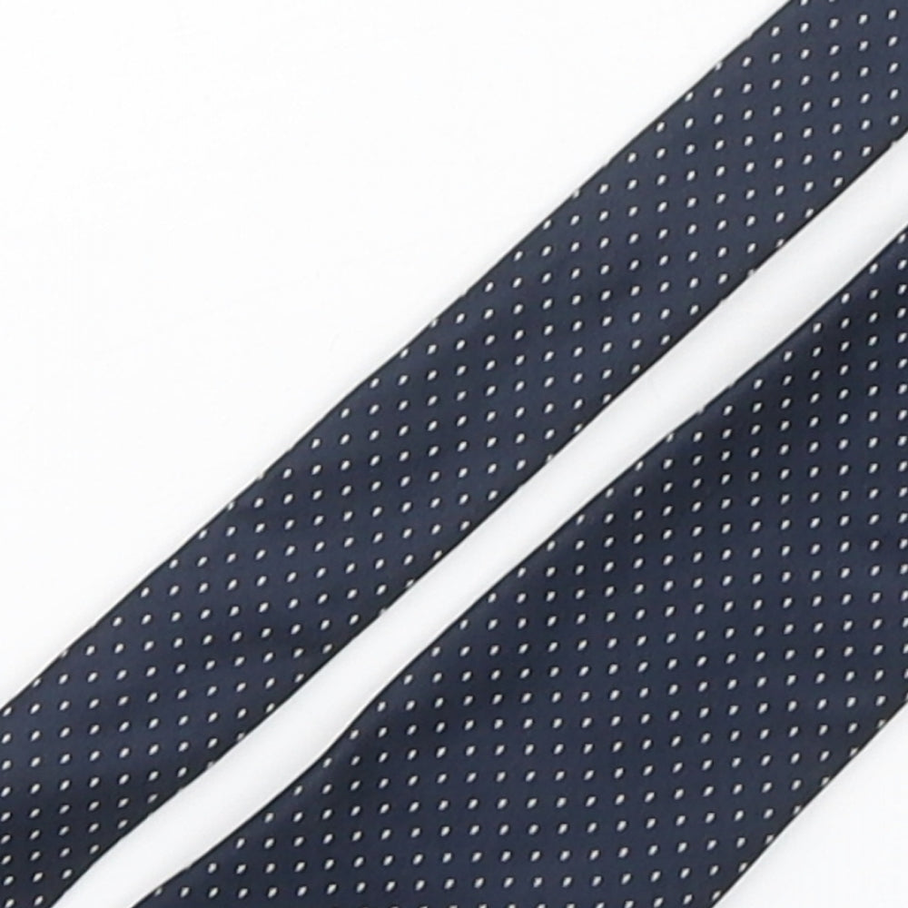 Autograph Mens Blue Polka Dot Silk Pointed Tie One Size - England Football