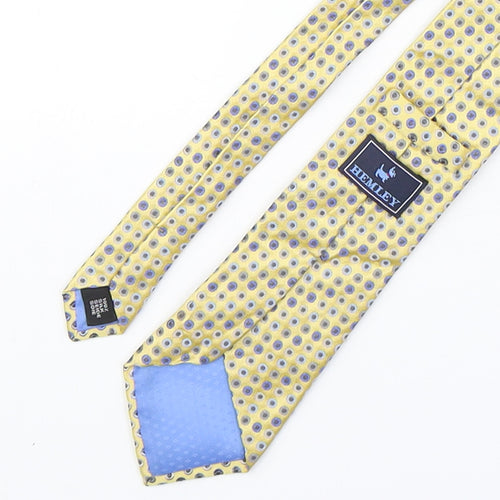 Hemley Mens Multicoloured Polka Dot Silk Pointed Tie One Size