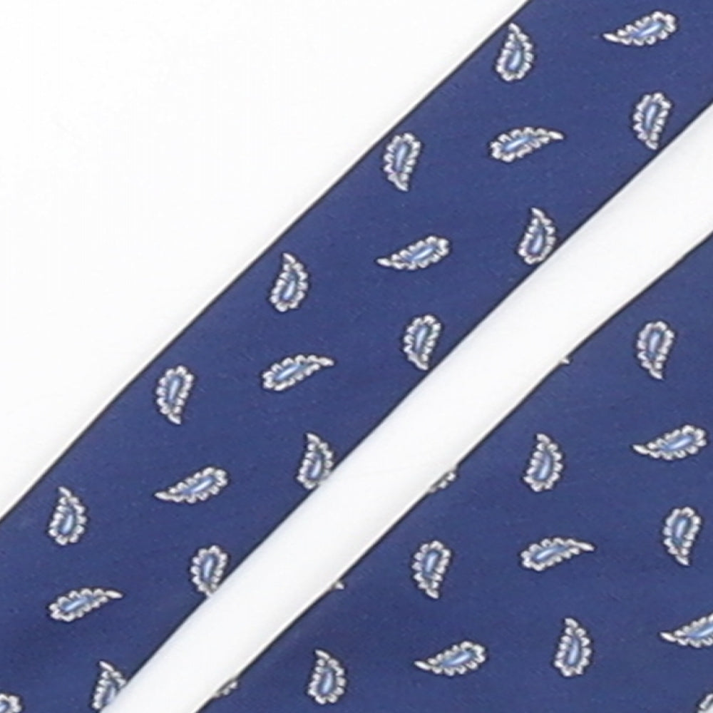 ASOS Mens Blue Paisley Polyester Pointed Tie One Size