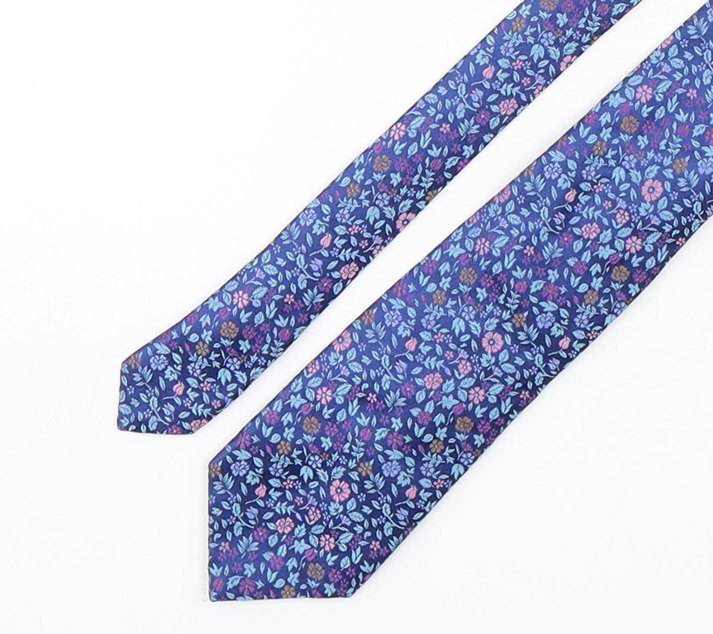 Charles Tyrwhitt Mens Multicoloured Floral Silk Pointed Tie One Size