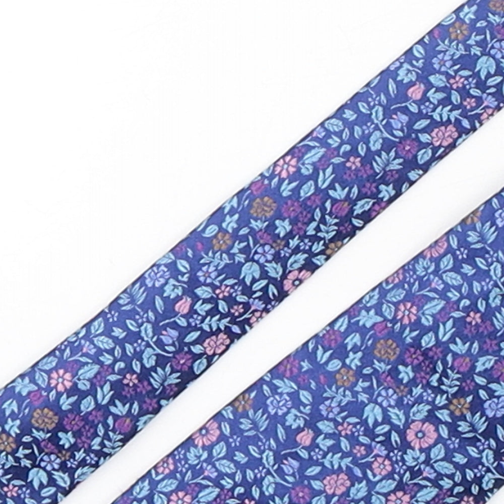 Charles Tyrwhitt Mens Multicoloured Floral Silk Pointed Tie One Size