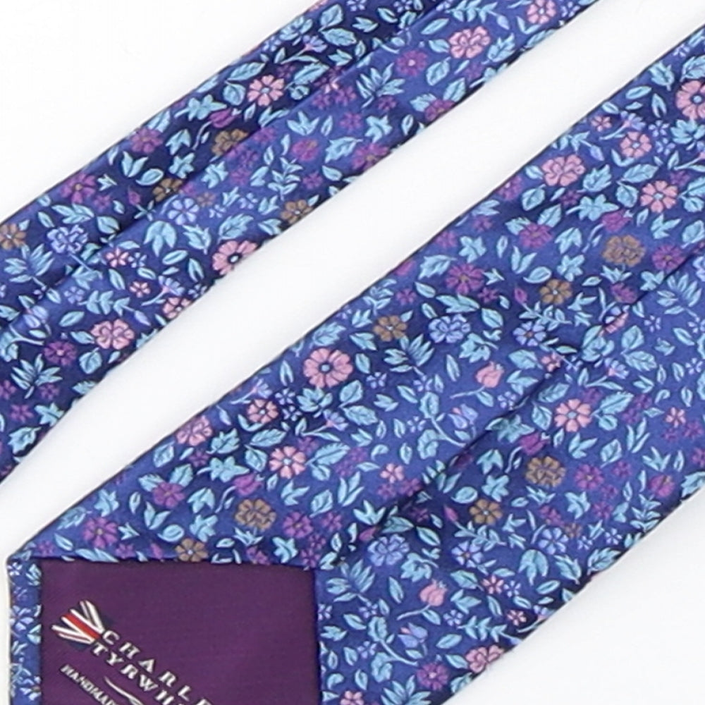 Charles Tyrwhitt Mens Multicoloured Floral Silk Pointed Tie One Size