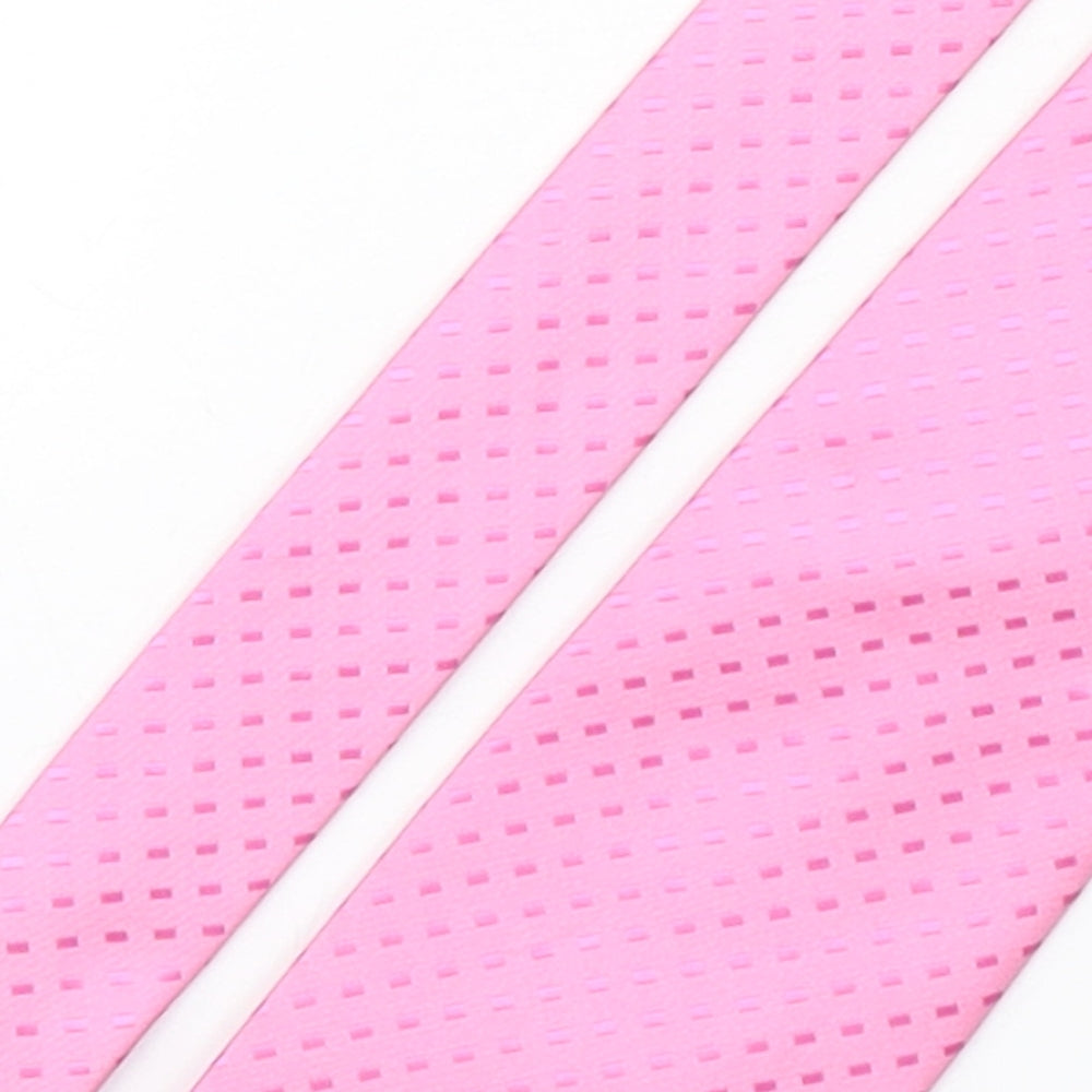 NEXT Mens Pink Polka Dot Polyester Pointed Tie One Size