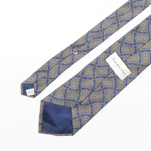 George Arthur Dunn Mens Multicoloured Paisley Polyester Pointed Tie One Size