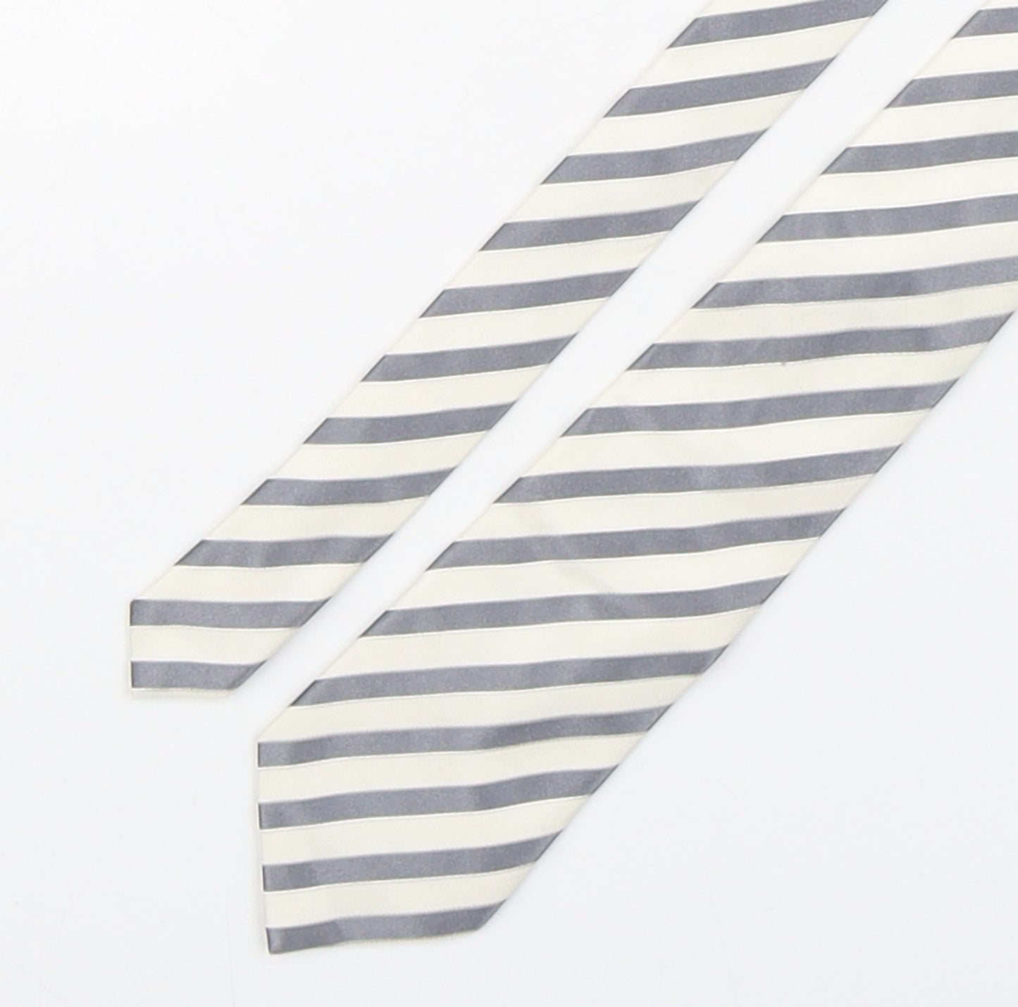 Milan Mens Multicoloured Striped Silk Pointed Tie One Size