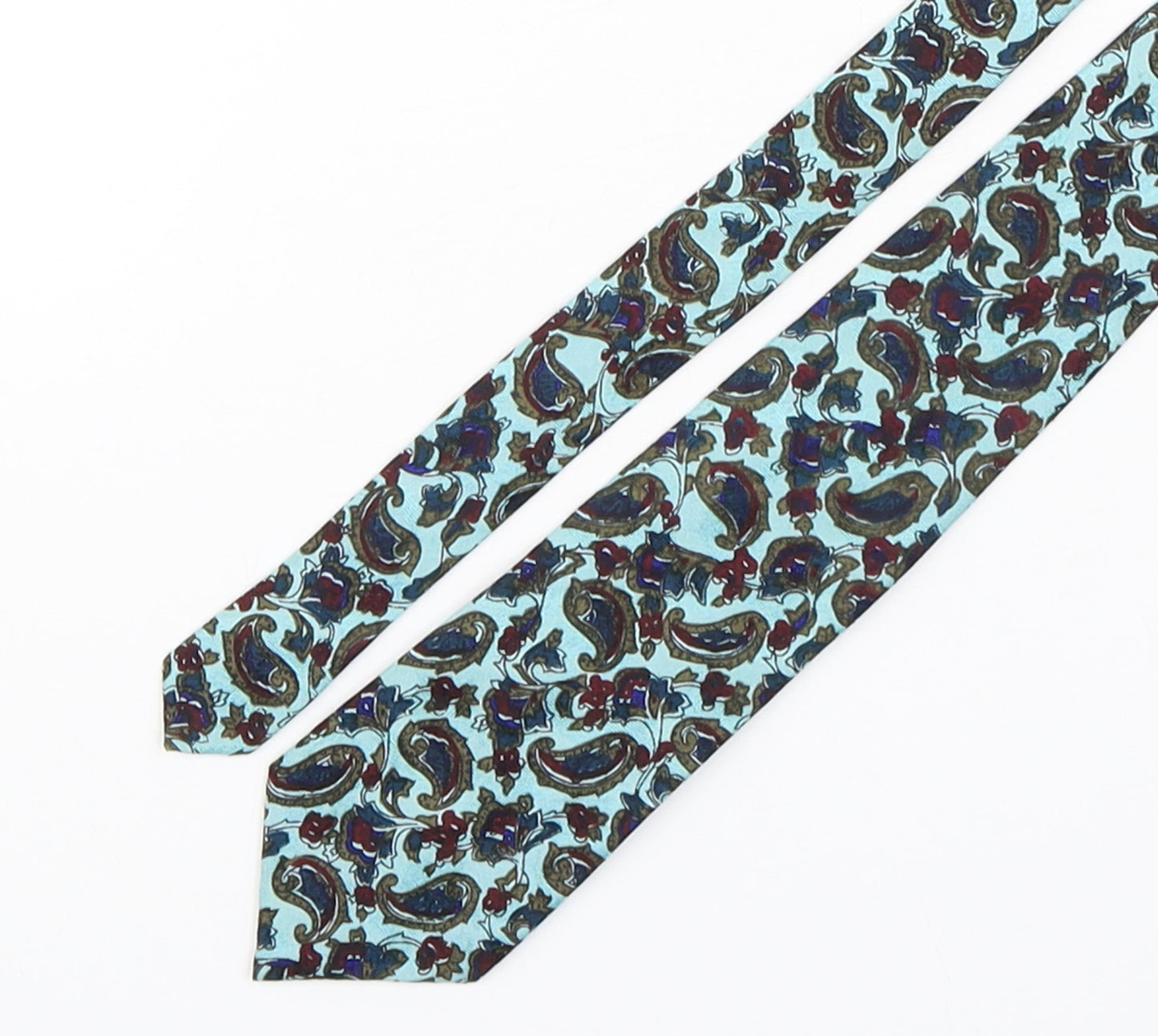 Preworn Mens Multicoloured Paisley Silk Pointed Tie One Size