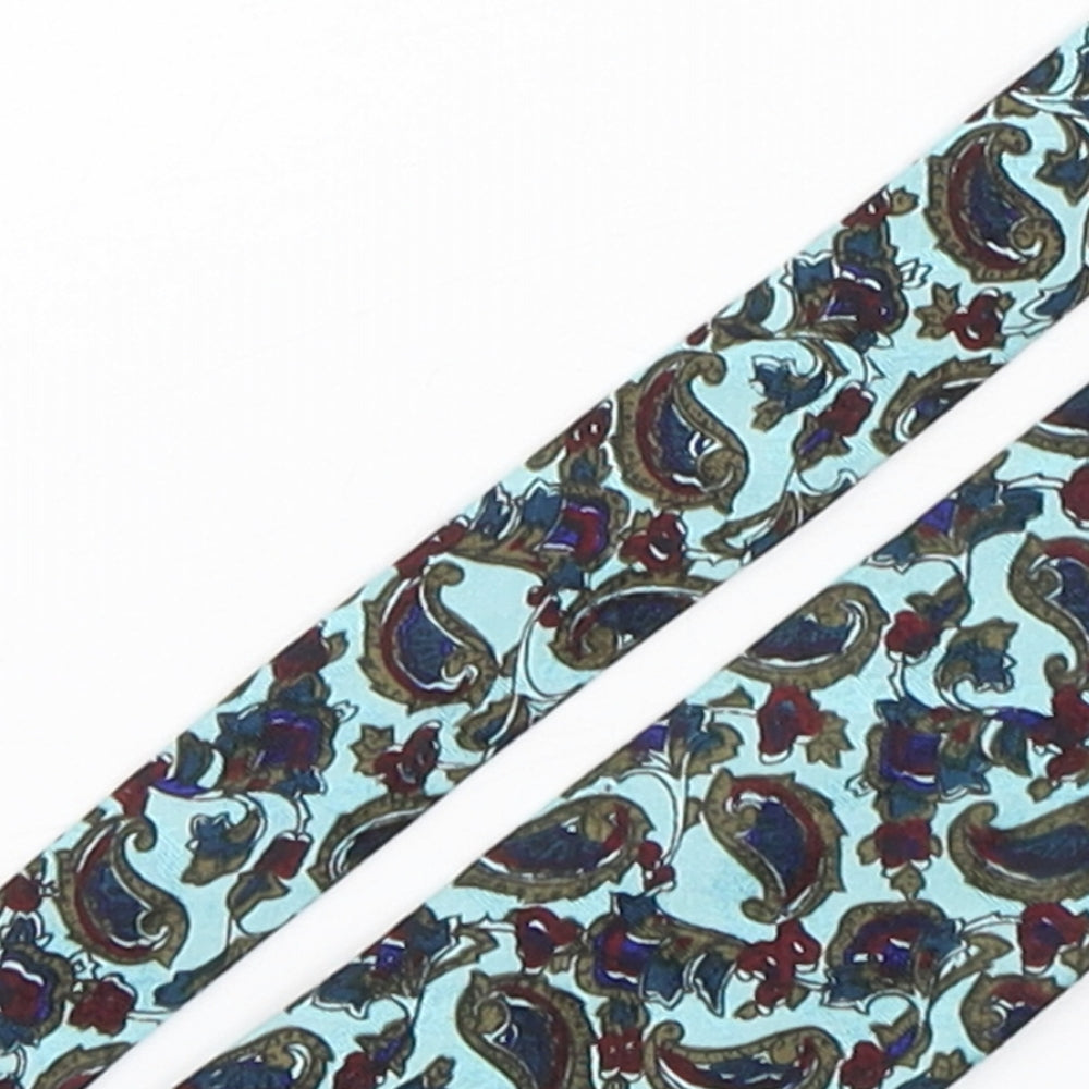 Preworn Mens Multicoloured Paisley Silk Pointed Tie One Size