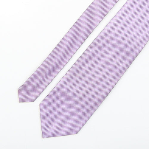 NEXT Mens Purple Grenadine Polyester Pointed Tie One Size