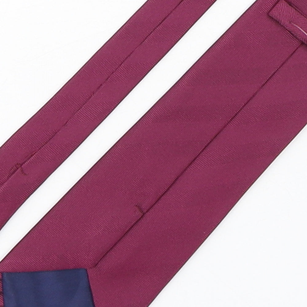 Marks and Spencer Mens Purple  Silk Pointed Tie One Size