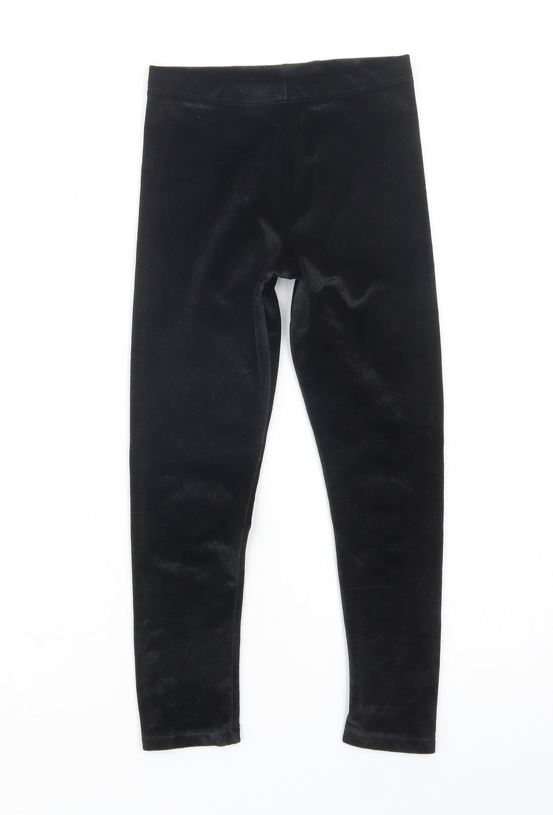 F&F Girls Black  Polyester Jogger Trousers Size 5-6 Years  Regular  - Leggings