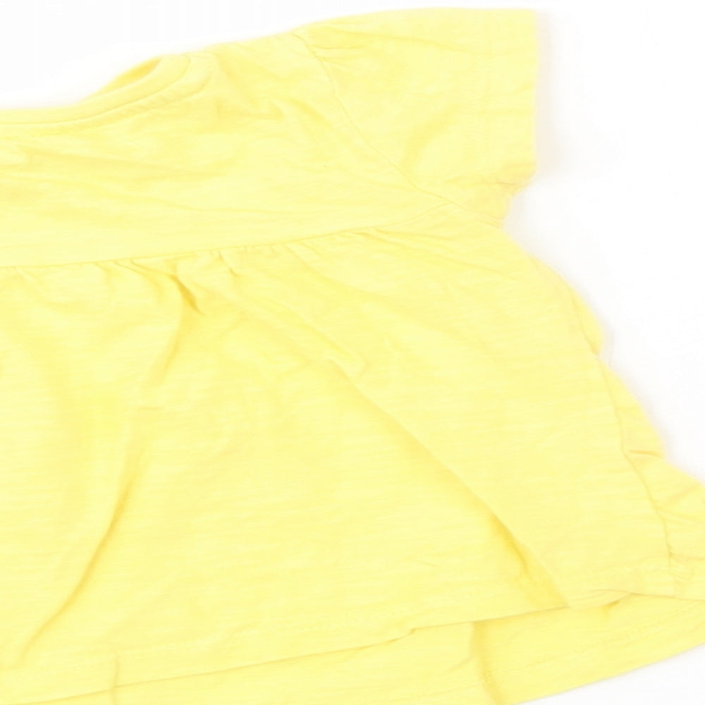 Dunnes Stores Baby Pink  Polyester Basic T-Shirt Size 12-18 Months Crew Neck Pullover - Set
