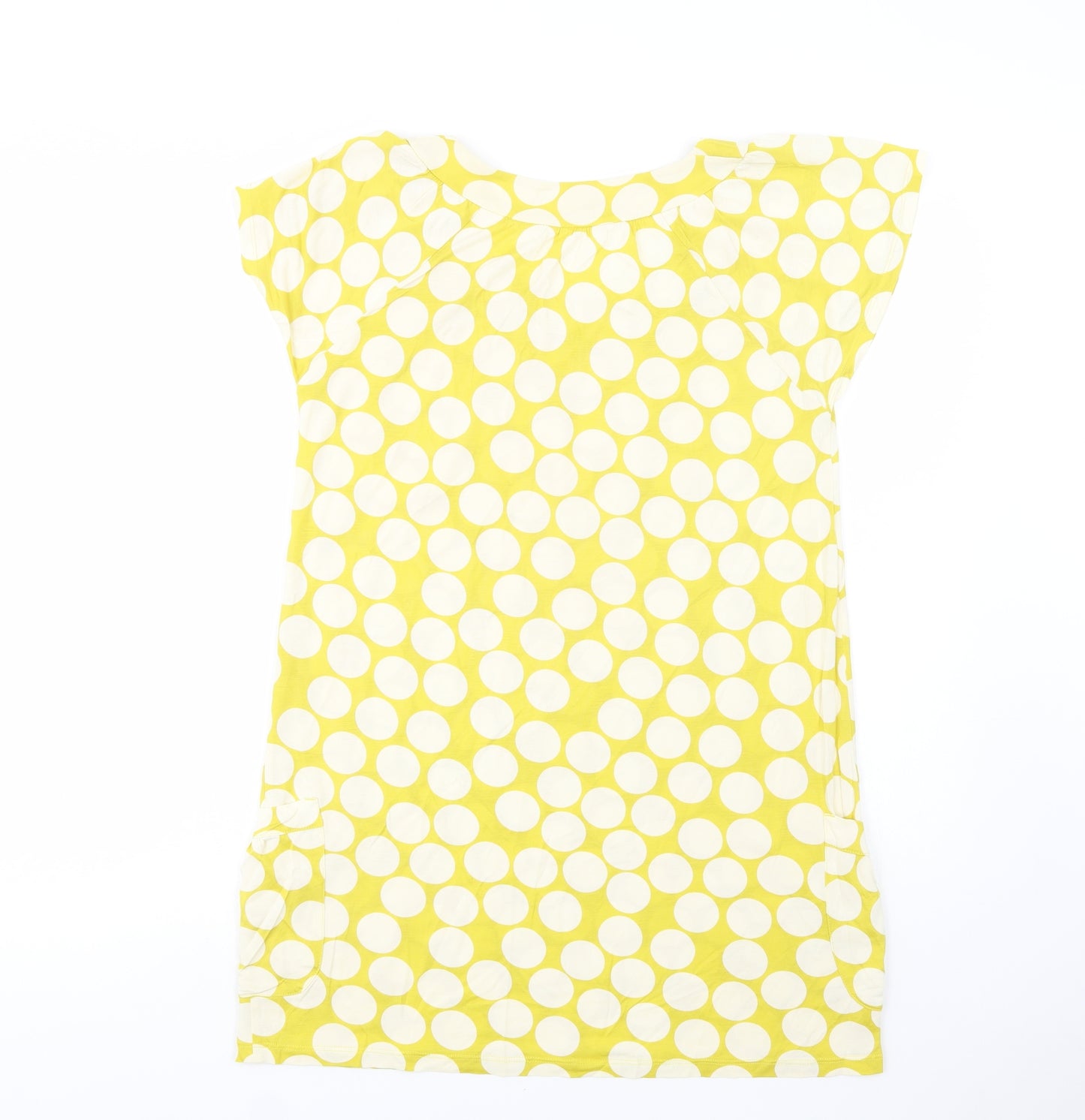 NEXT Womens Green Polka Dot Lyocell Tunic Blouse Size 14 Scoop Neck
