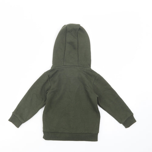 McKenzie Boys Green  Cotton Full Zip Hoodie Size 2-3 Years  Zip