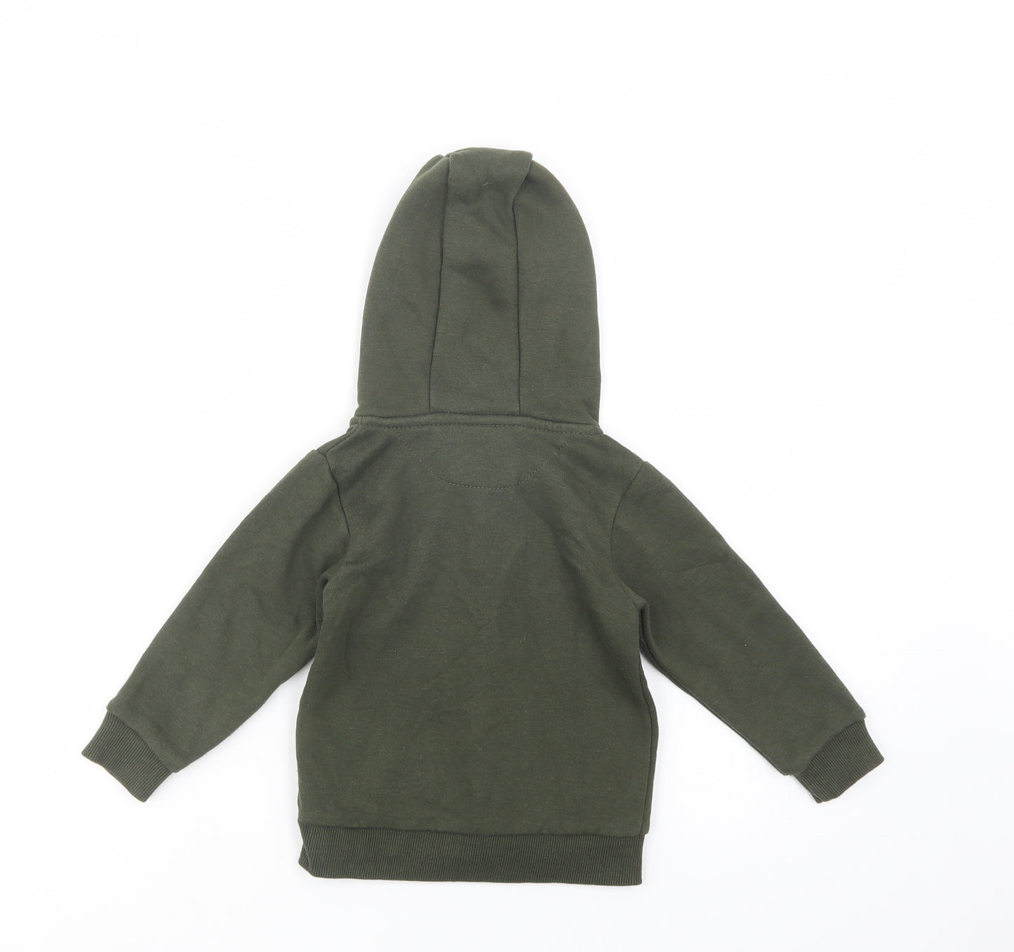 McKenzie Boys Green  Cotton Full Zip Hoodie Size 2-3 Years  Zip