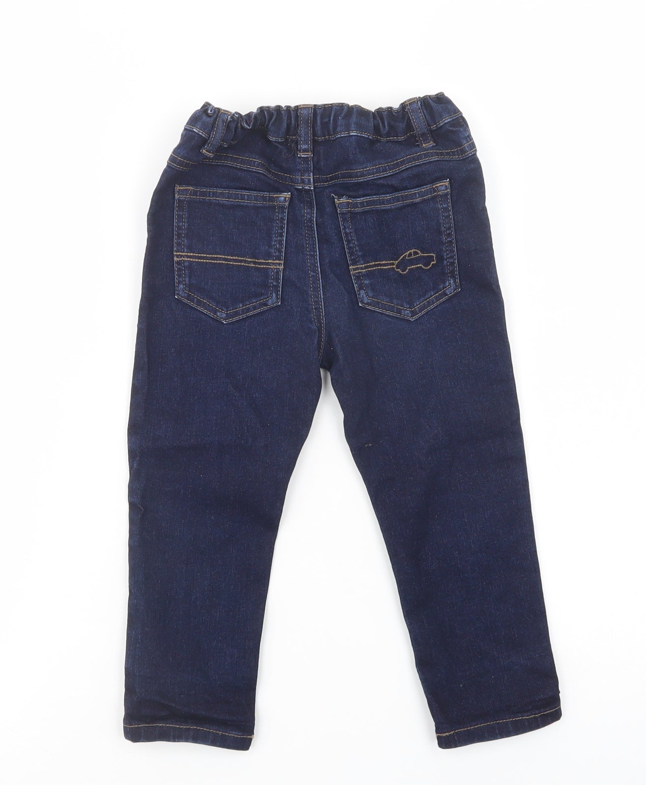 NEXT Baby Blue  Cotton Jogger Jeans Size 18-24 Months  Button