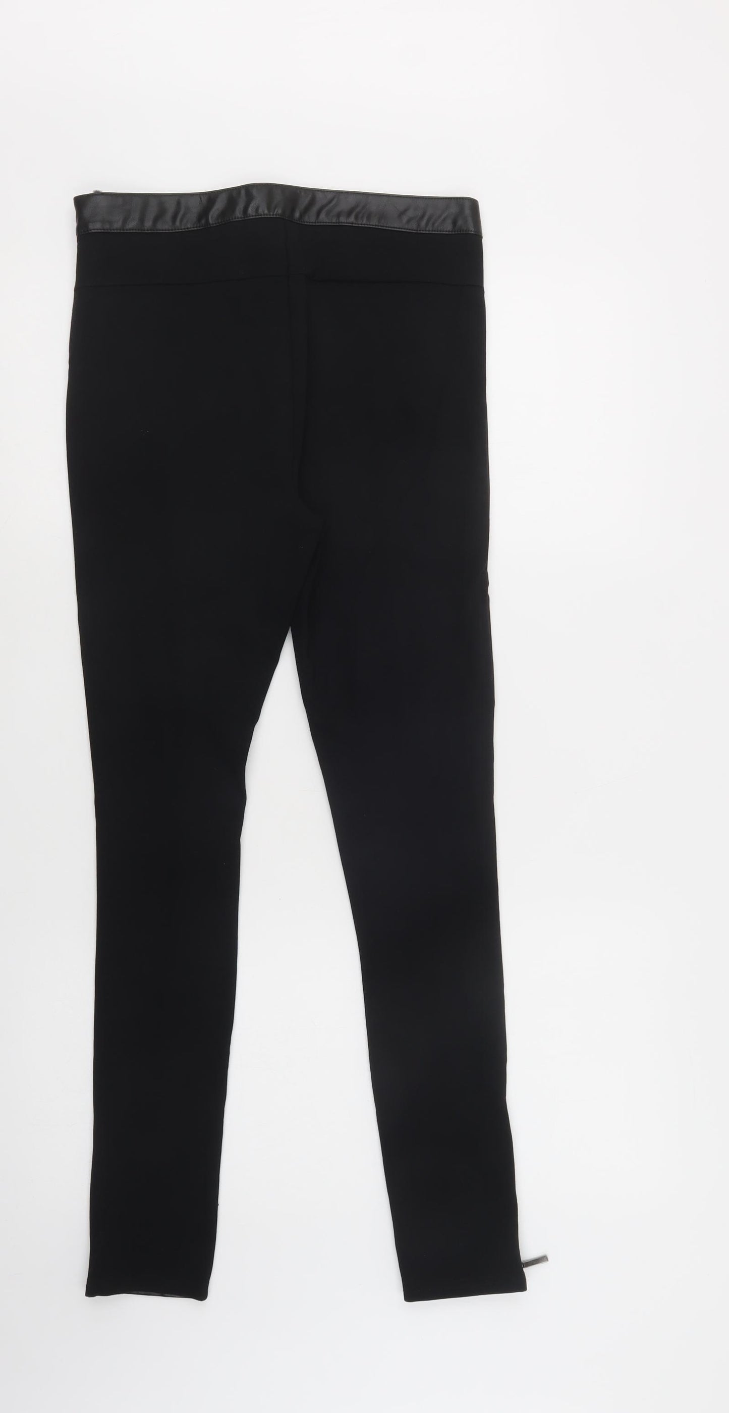 New Look Womens Black  Viscose Jegging Trousers Size 10 L29 in Regular Zip
