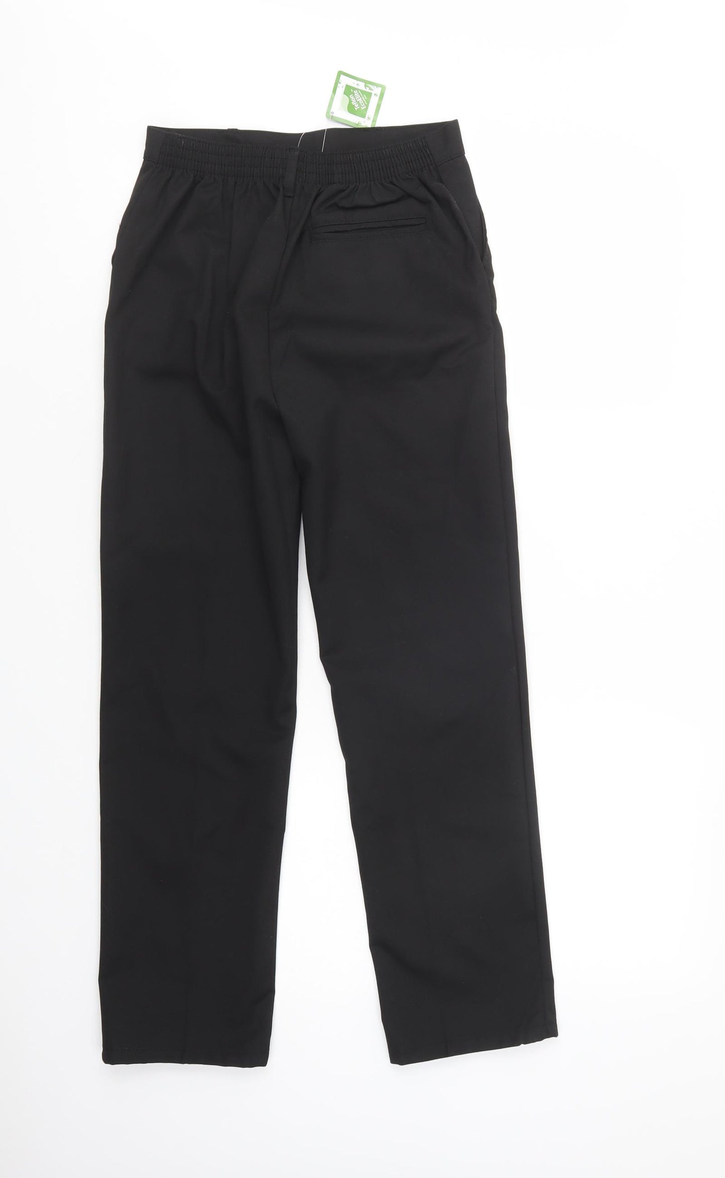 Studio Boys Black  Polyester Dress Pants Trousers Size 11-12 Years  Regular Button - School Wear