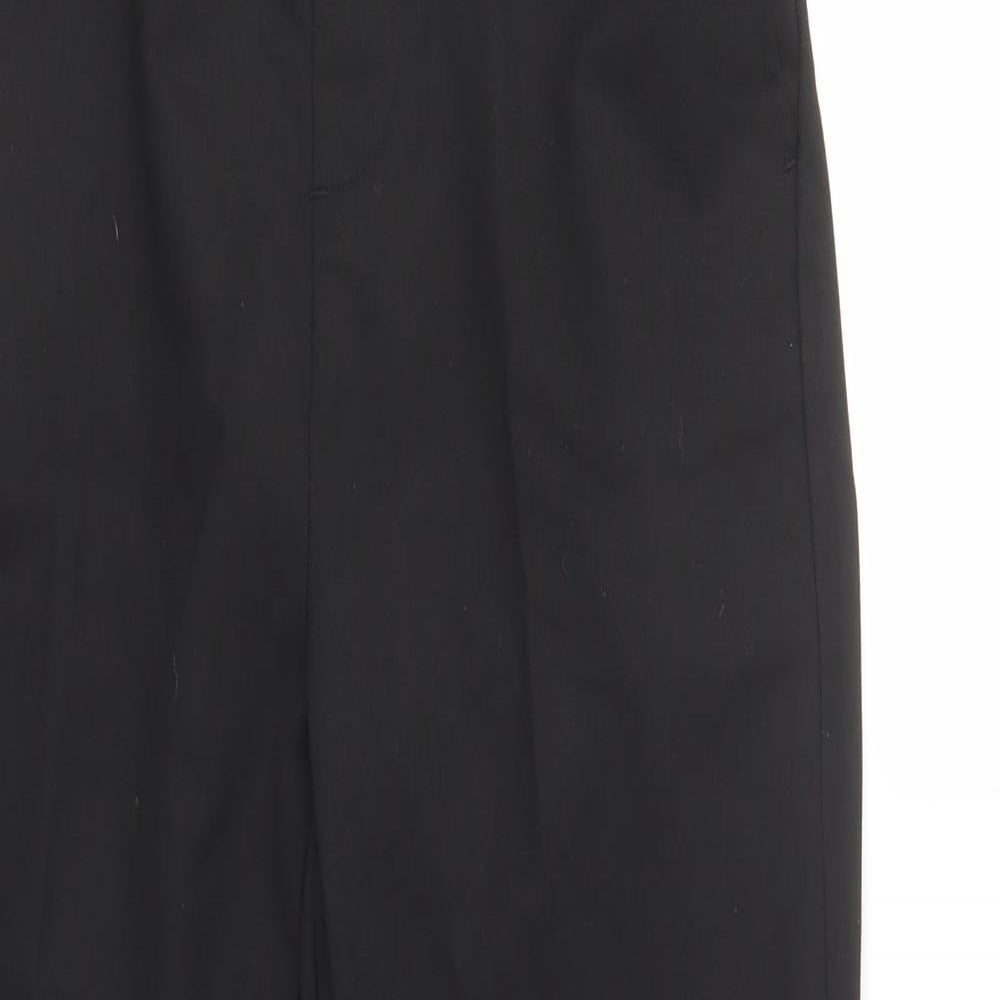 Studio Boys Black  Polyester Dress Pants Trousers Size 11-12 Years  Regular Button - School Wear