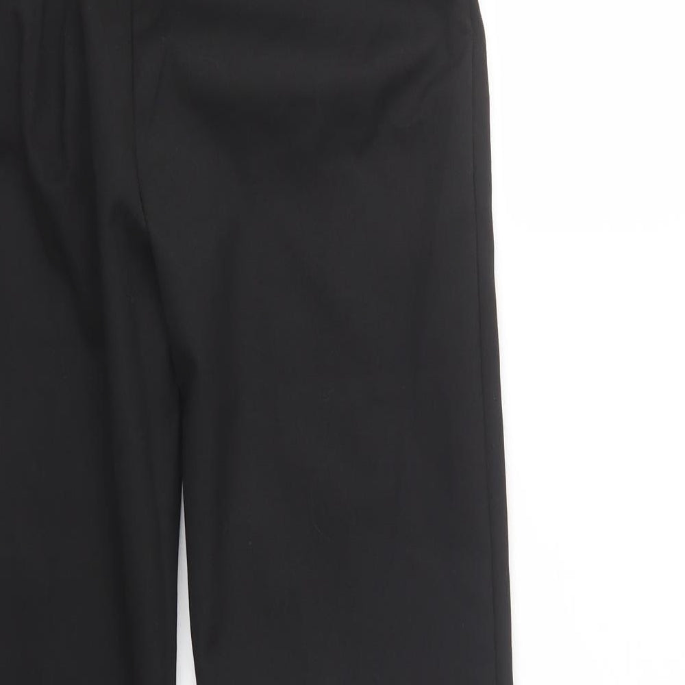Studio Boys Black  Polyester Dress Pants Trousers Size 11-12 Years  Regular Button - School Wear