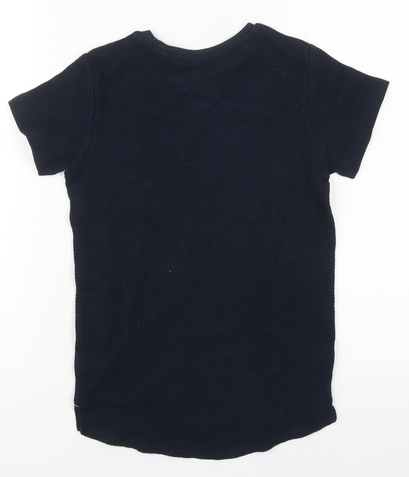 NEXT Boys Blue  Cotton Basic T-Shirt Size 8 Years Crew Neck Pullover