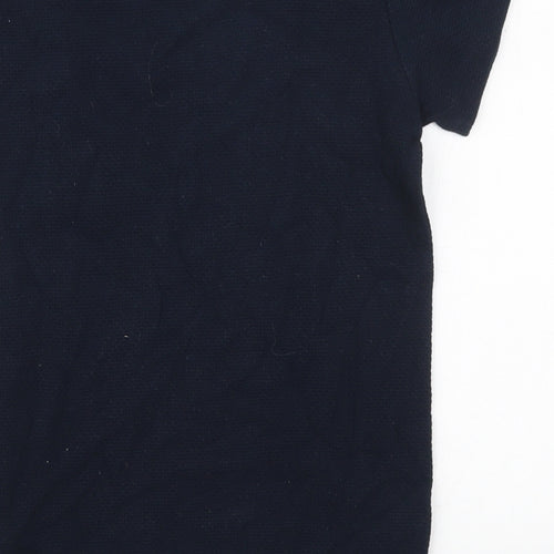 NEXT Boys Blue  Cotton Basic T-Shirt Size 8 Years Crew Neck Pullover