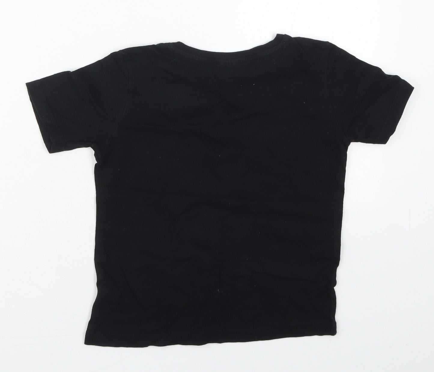 TU Boys Black  Cotton Basic T-Shirt Size 6-7 Years Crew Neck Pullover - Batman