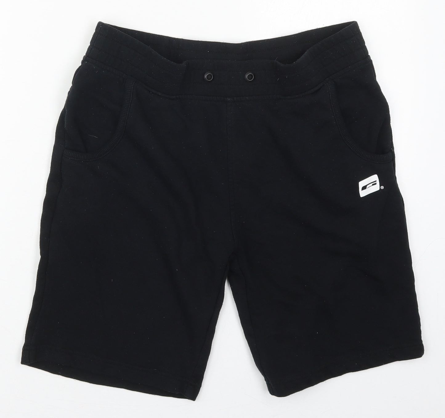 Jack&Jones Mens Black  Cotton Sweat Shorts Size L L9 in Regular