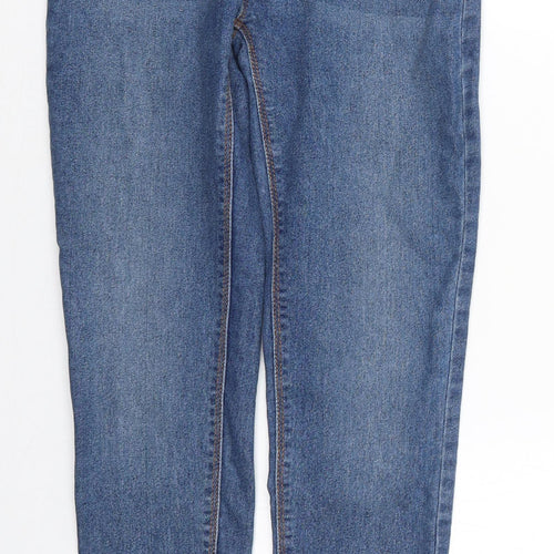 COLLUSION Womens Blue  Cotton Skinny Jeans Size 26 in L32 in Regular Button