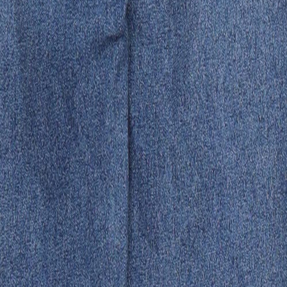 COLLUSION Womens Blue  Cotton Skinny Jeans Size 26 in L32 in Regular Button