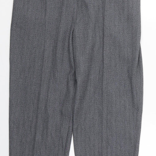 Preworn Womens Grey  Polyester Cropped Trousers Size 18 L25 in Regular