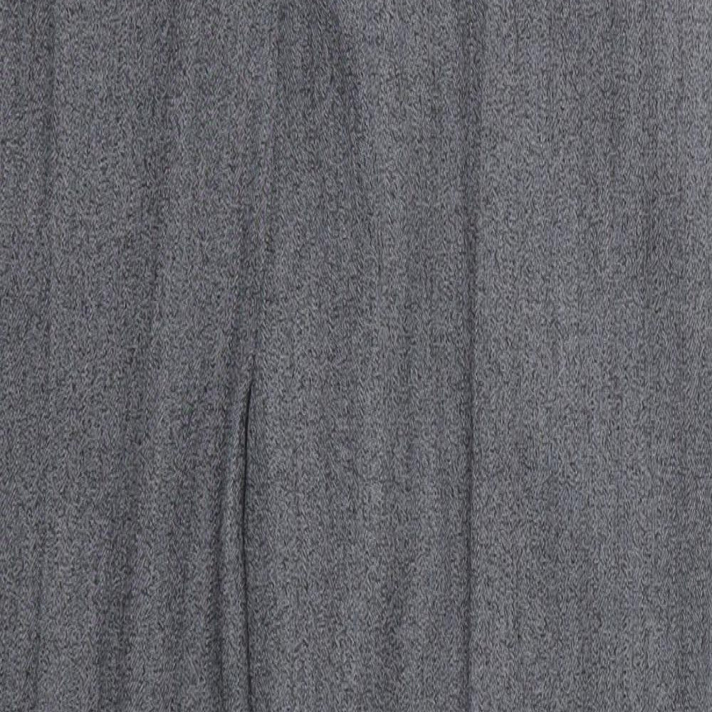 Preworn Womens Grey  Polyester Cropped Trousers Size 18 L25 in Regular