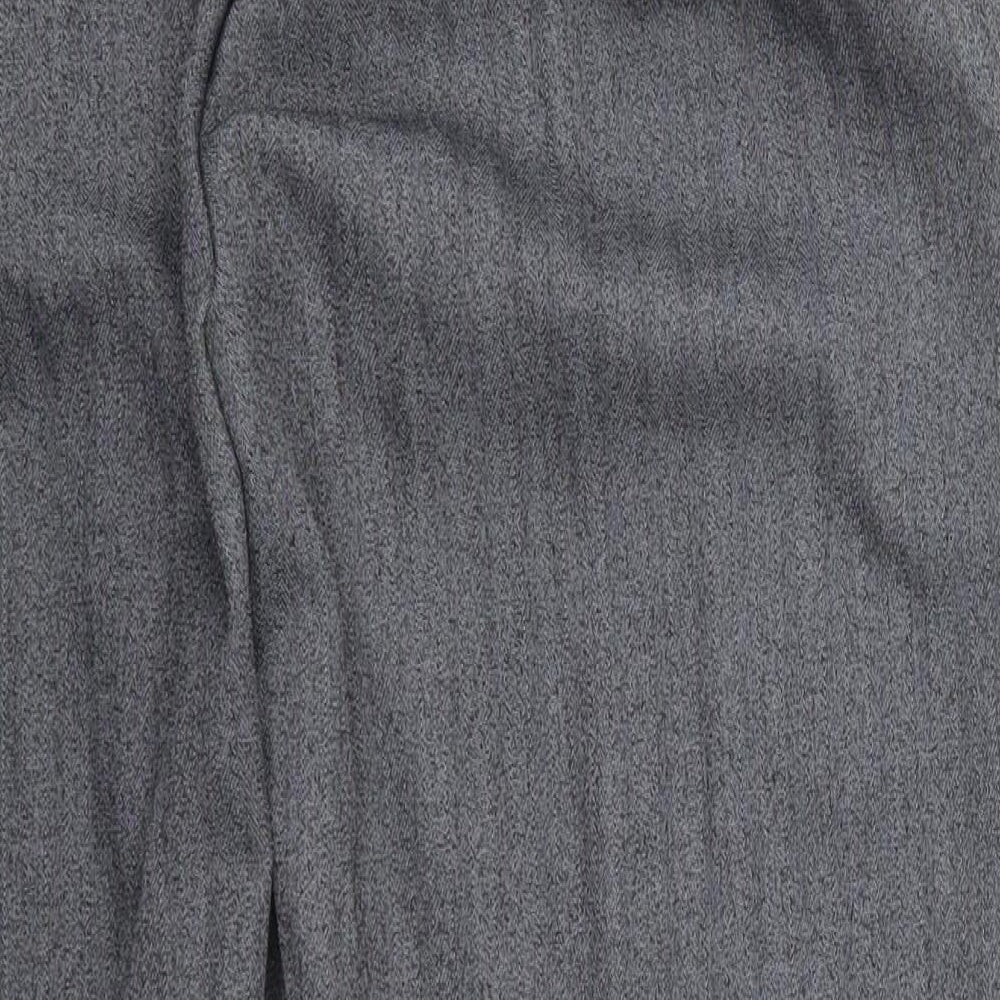 Preworn Womens Grey  Polyester Cropped Trousers Size 18 L25 in Regular