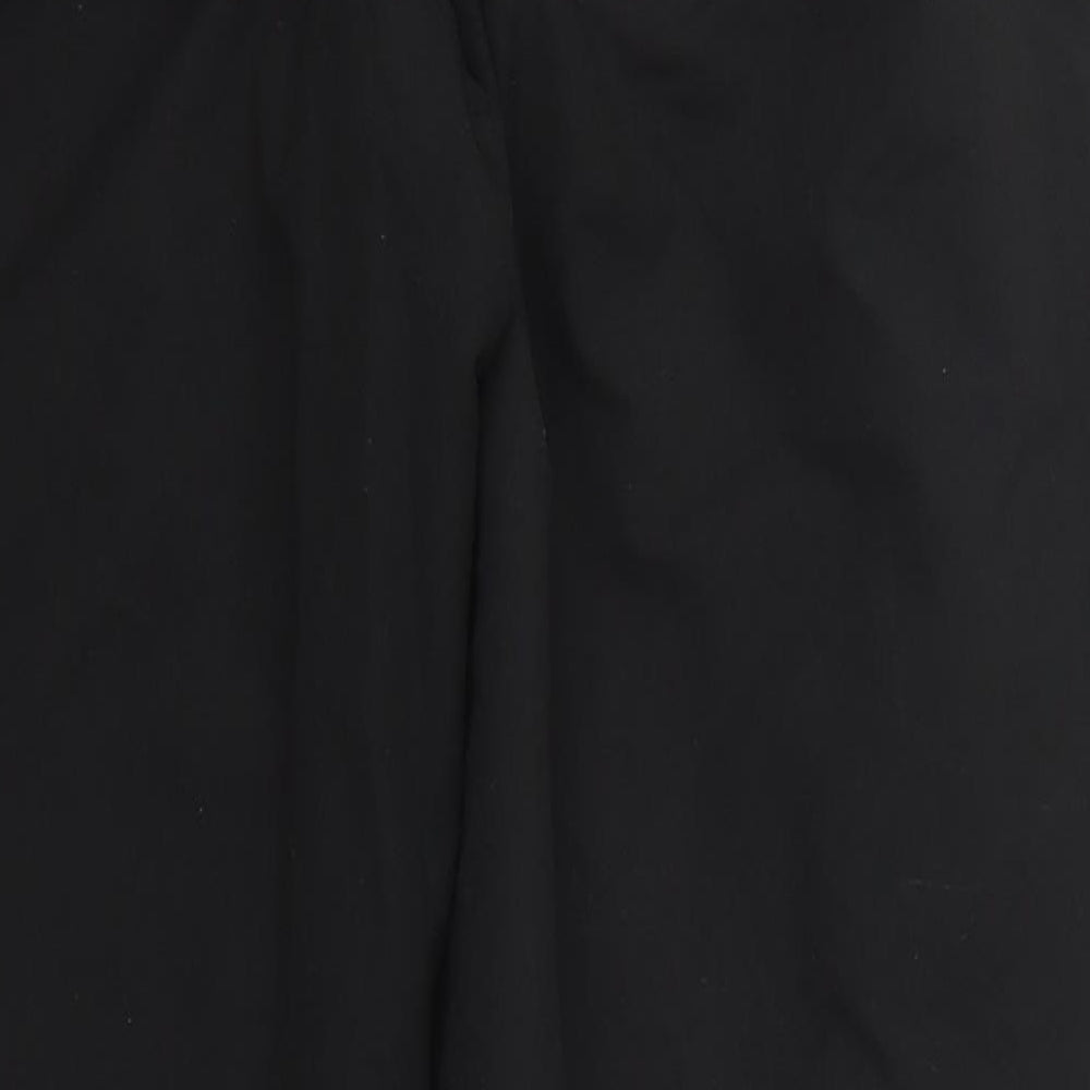 Reebok Mens Black  Polyester Track Pants Trousers Size M L29 in Regular Snap