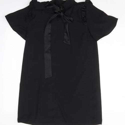 River Island Womens Black  Polyester Mini  Size 10  Round Neck Pullover