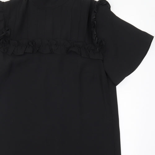 River Island Womens Black  Polyester Mini  Size 10  Round Neck Pullover