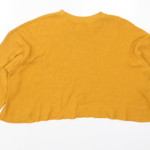 Pacific Republic Womens Yellow  Cotton Pullover Sweatshirt Size S  Pullover - California
