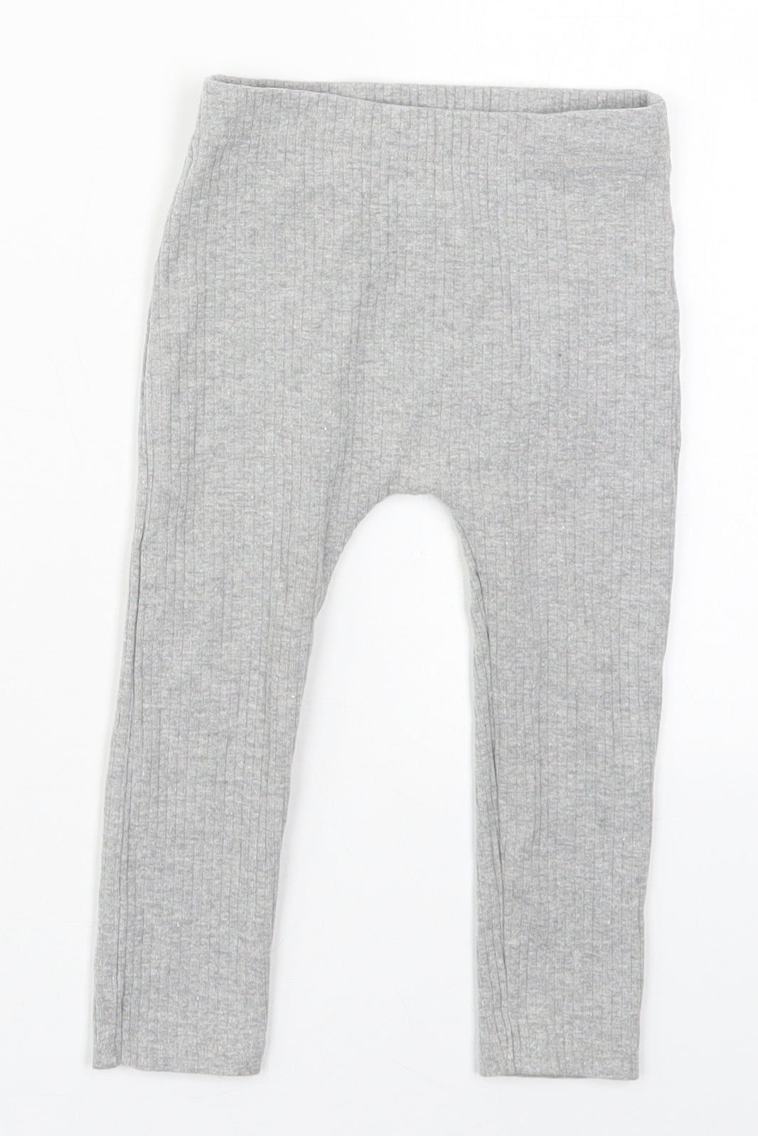 George Girls Grey  Cotton Capri Leggings Size 18-24 Months