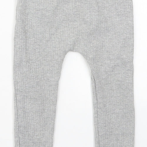 George Girls Grey  Cotton Capri Leggings Size 18-24 Months