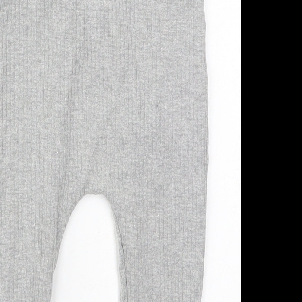George Girls Grey  Cotton Capri Leggings Size 18-24 Months