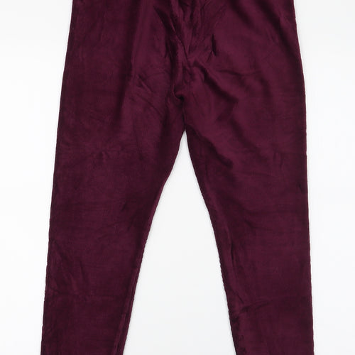 Papaya Womens Purple  Cotton  Leggings Size 12 L24 in