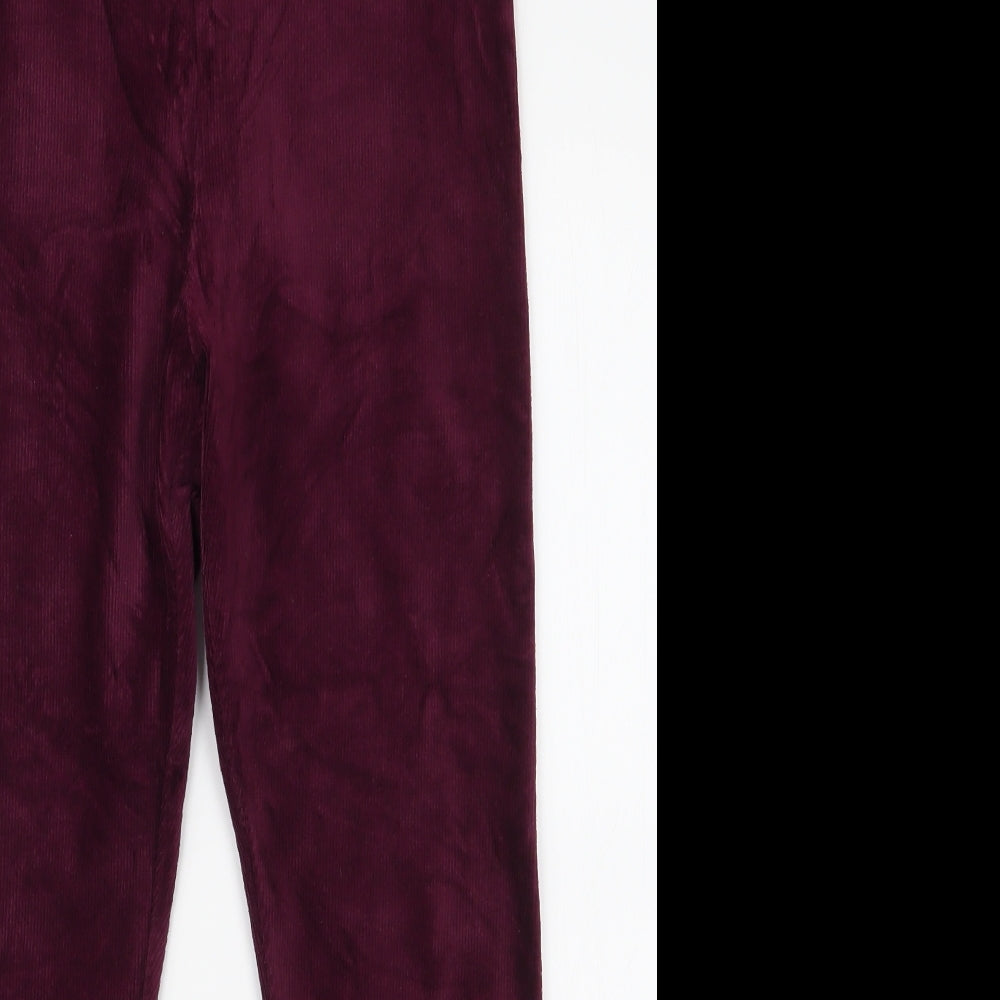 Papaya Womens Purple  Cotton  Leggings Size 12 L24 in